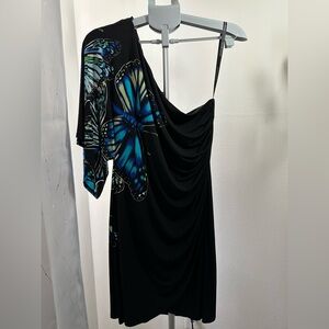 Bisou Bisou One Shoulder Dress Size 14